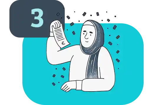 Il cliente riceve il suo denaro